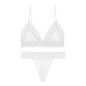LUXXX Ensemble de soutien-gorge sexy et magnifique avec bonnets triangulaires sans anneau en acier, confortable, respirant et doux