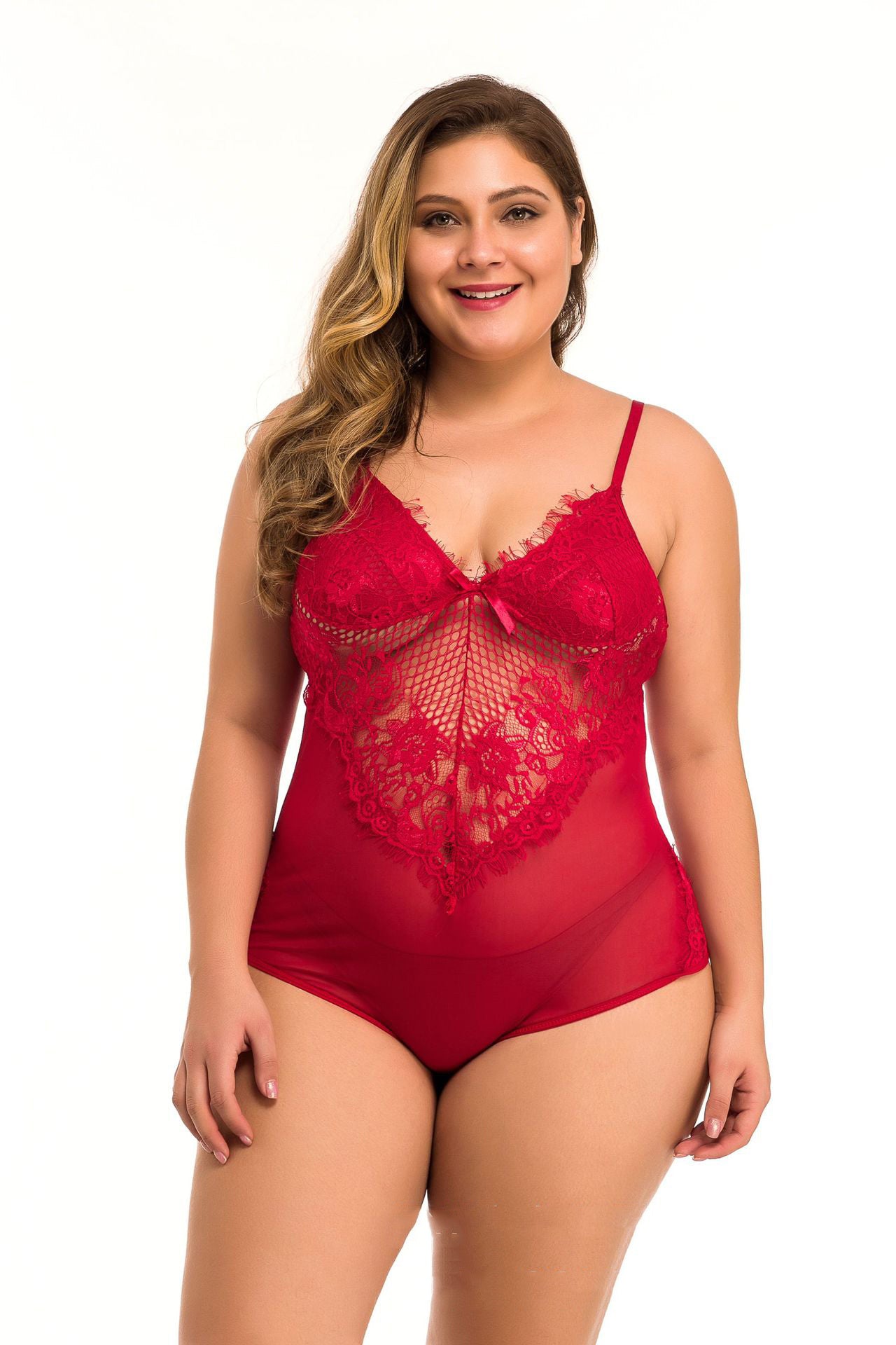 One-piece Lace Curvy women