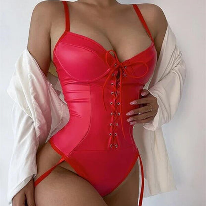 Body en cuir verni LUXXX