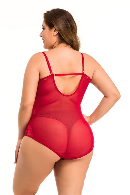 One-piece Lace Curvy women
