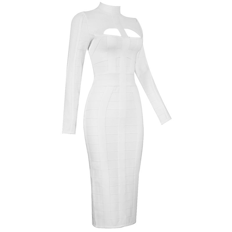 Robe moulante blanche