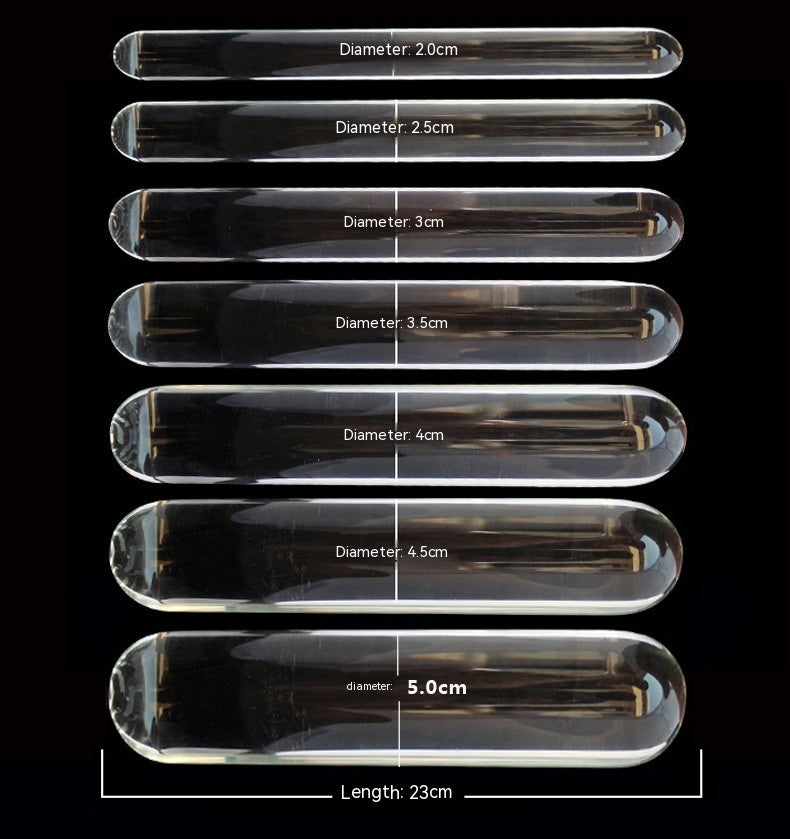 Couple Toy Cylinder Glass Stick Massage