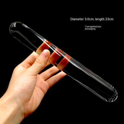 Couple Toy Cylinder Glass Stick Massage