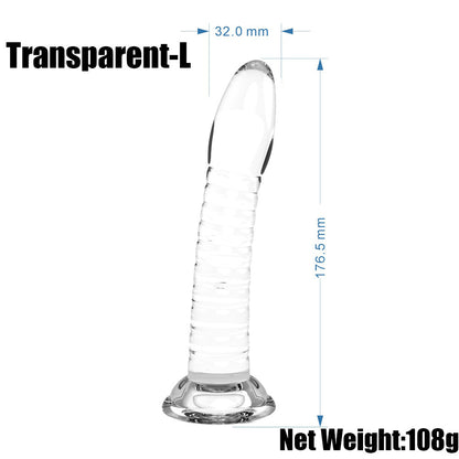 Transparent Jelly Crystal Massage Dildo