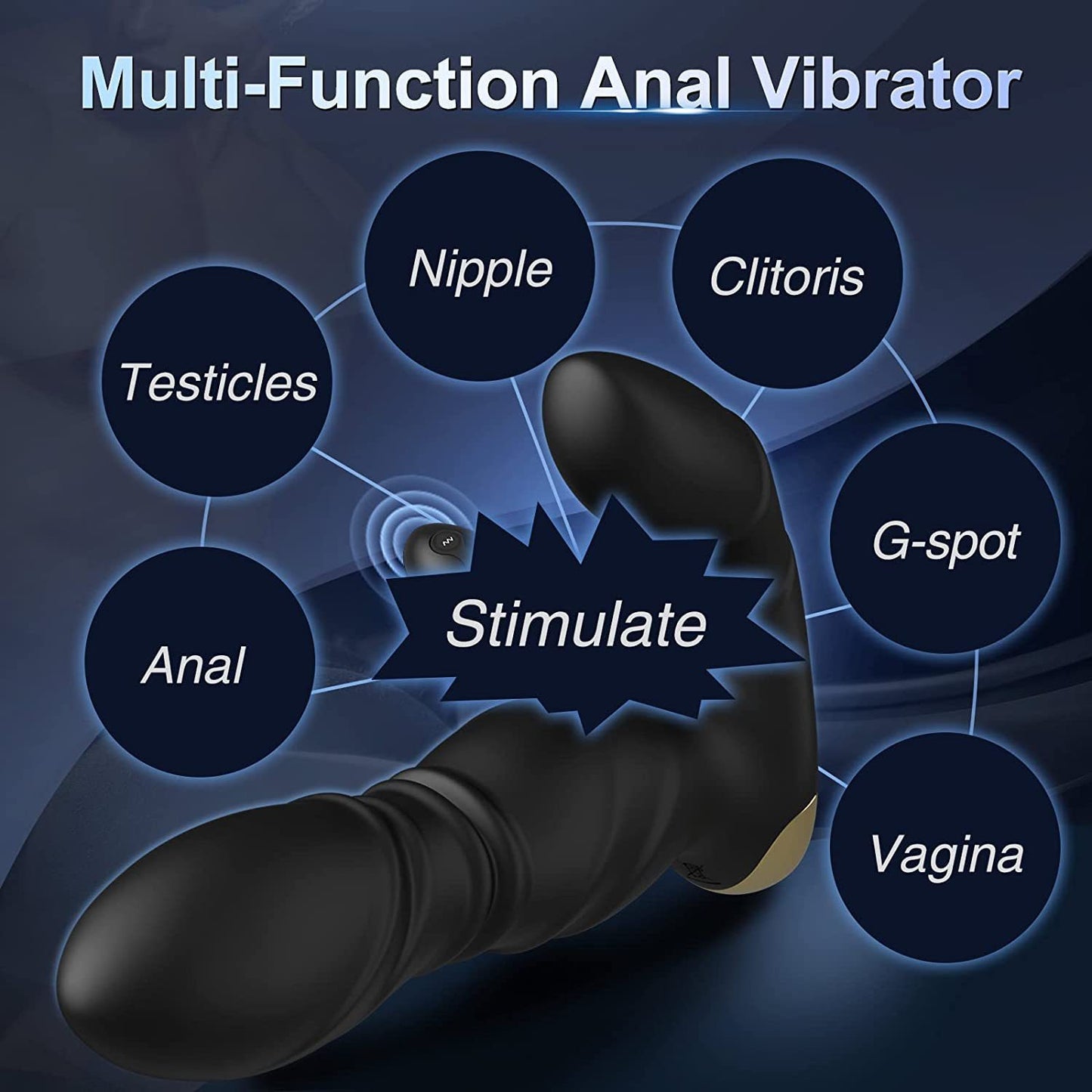 Double with Prostate Massager - Wireless Remote Control