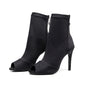 Chaussures de danse latine élastiques noires