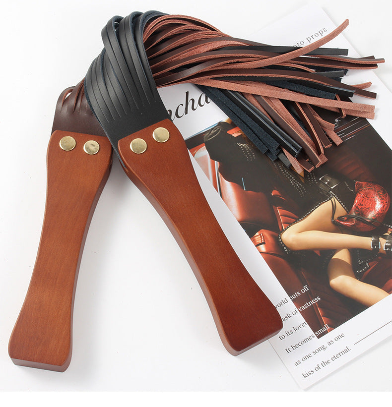 Leather Paddle and Whip