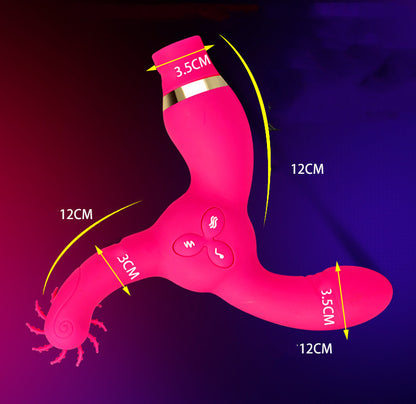 Three-head Silicone Vibration Massager