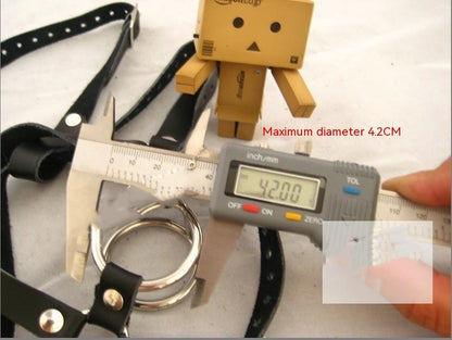 Leather Harness Type Stainless Steel Double Round Necked Yoke