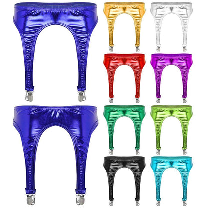 Porte-jarretelles en cuir verni LUXXX