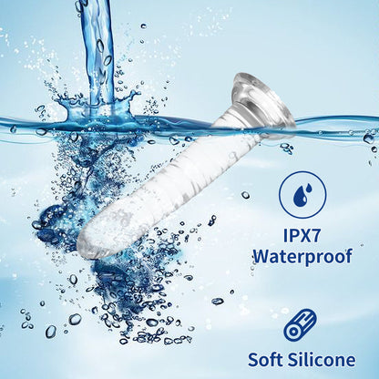 Transparent Jelly Crystal Massage Dildo