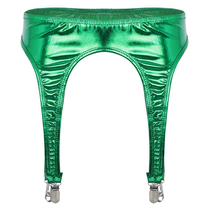 Porte-jarretelles en cuir verni LUXXX