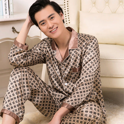 LUXXX Simulation silk suit