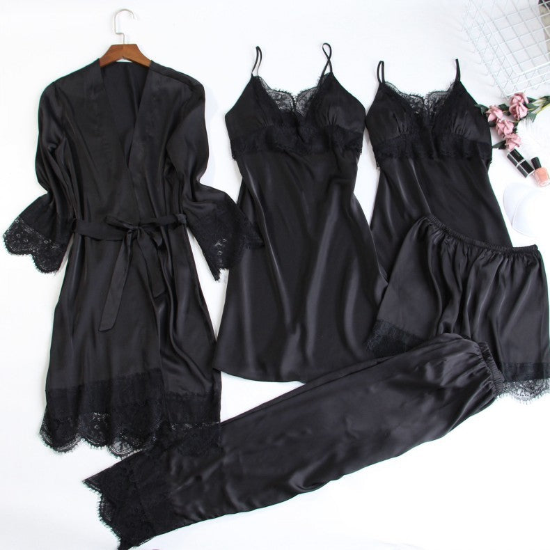 LUXXX Five-Piece Sexy Lace Nightgown