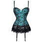 Mesh Lace Ultra Thin Breathable Corset with Garter
