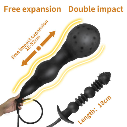 Inflatable Large Butt Plug Dildos - Vaginal Anal Expansion Prostate Dilator