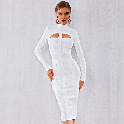 Robe moulante blanche