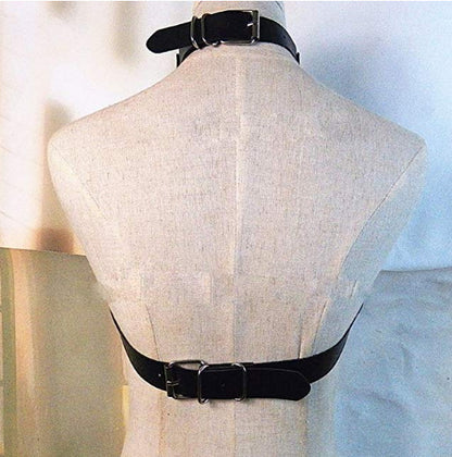 Leather and Chain Bras with choker