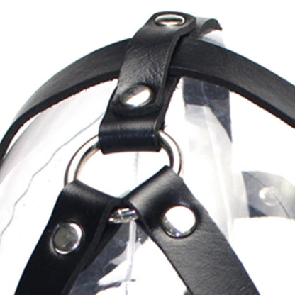 Leather PVC Head-mounted Ball Gag