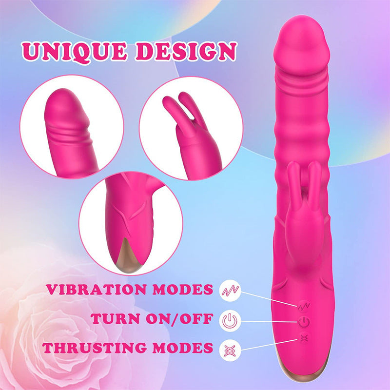 Vibrator with top Massager