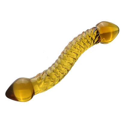 S Curved Transparent Glass Toy Double-headed For Women