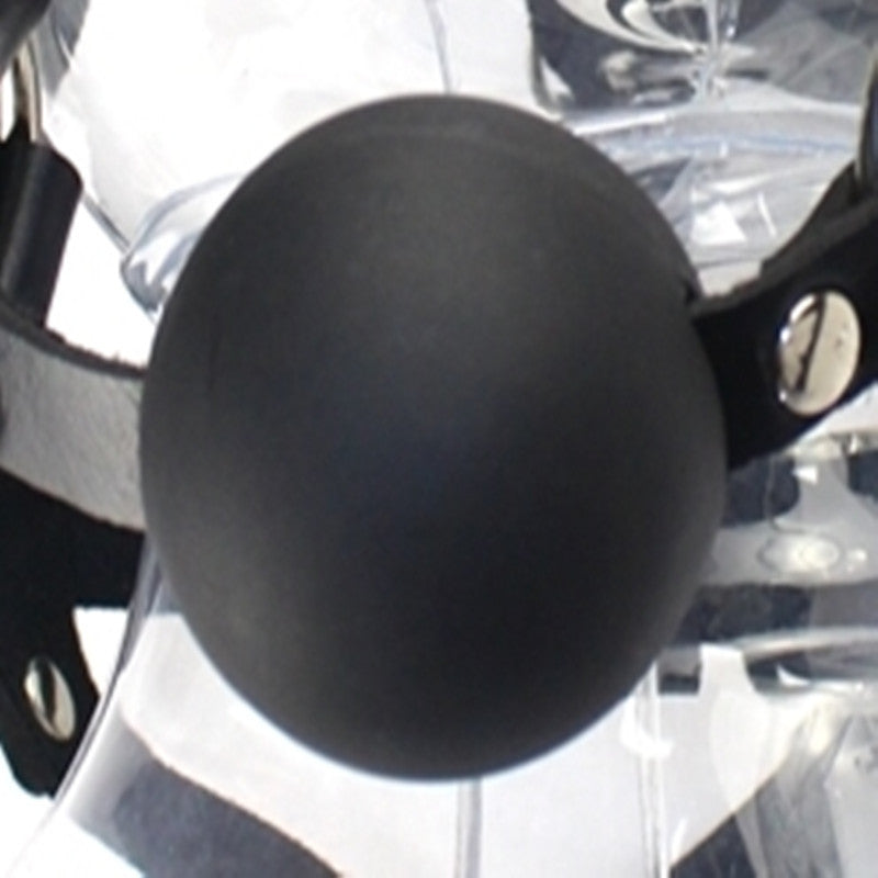 Leather PVC Head-mounted Ball Gag