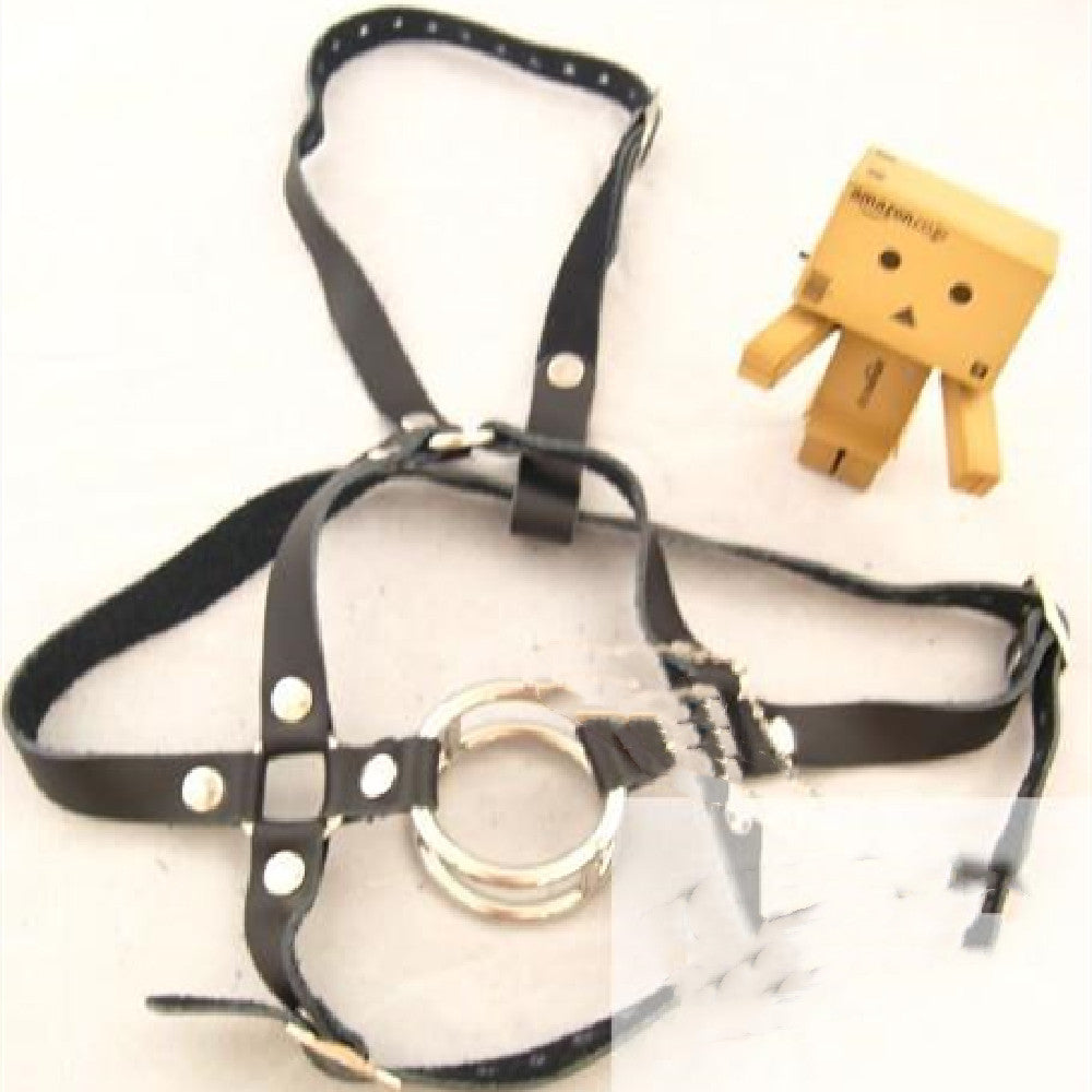 Leather Harness Type Stainless Steel Double Round Necked Yoke