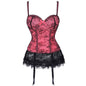 Mesh Lace Ultra Thin Breathable Corset with Garter