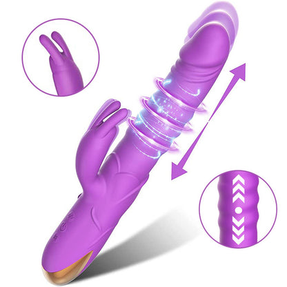 Vibrator with top Massager