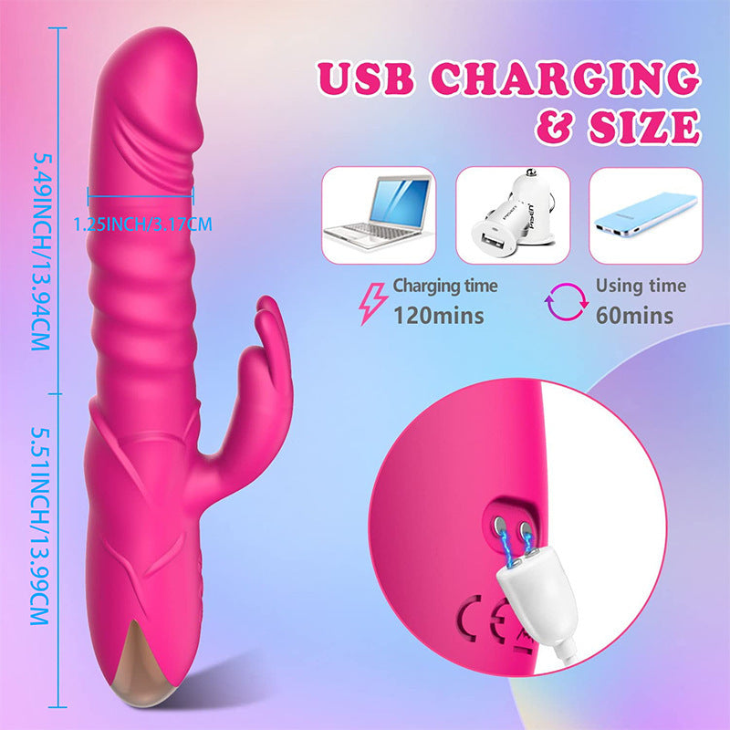 Vibrator with top Massager