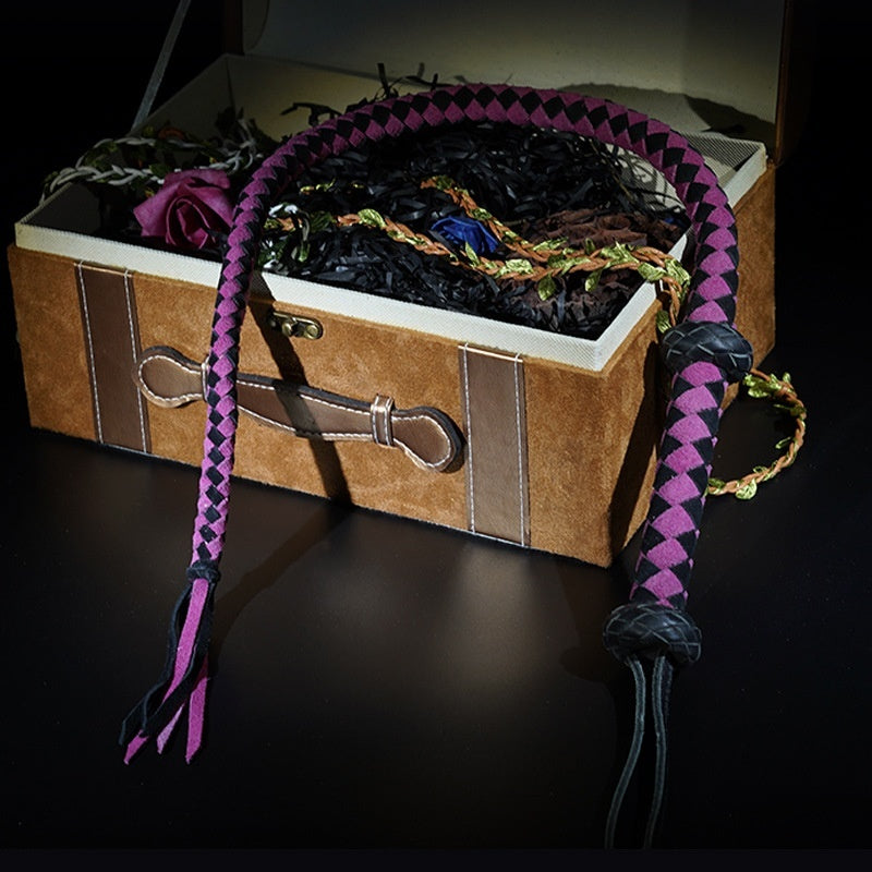 Hand-woven Punishment Horsewhip