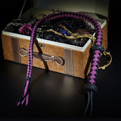 Hand-woven Punishment Horsewhip