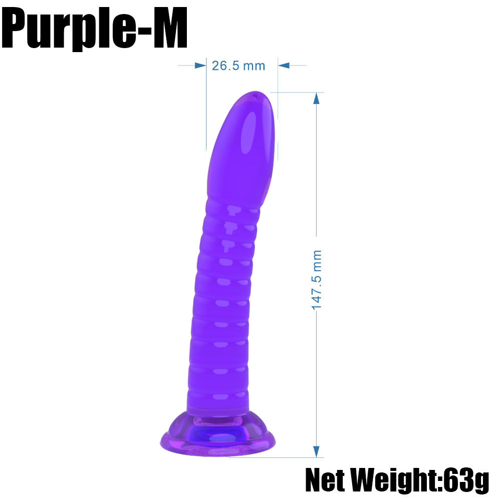 Transparent Jelly Crystal Massage Dildo