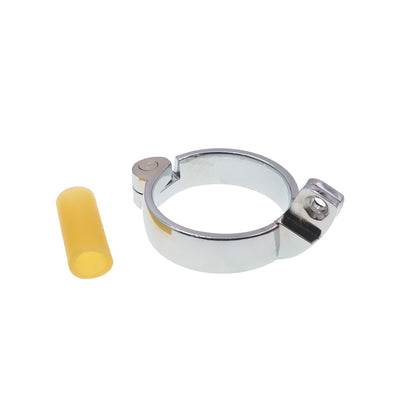 Ceinture de chasteté en acier inoxydable avec anneau élastique assorti