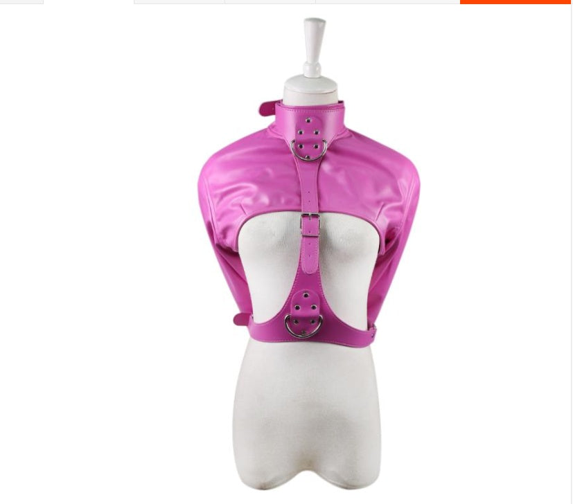 Leather Brace & Handcuffs Bound Bundle Sexy Lingerie