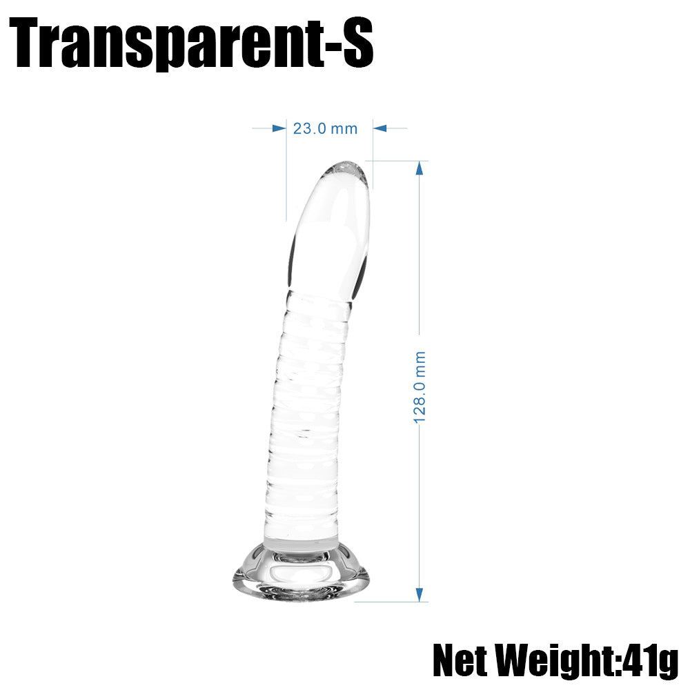 Transparent Jelly Crystal Massage Dildo