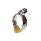 Ceinture de chasteté en acier inoxydable avec anneau élastique assorti