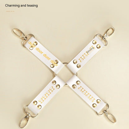 VIPXXX WHITE Bondage et discipline Menottes Menottes pour les pieds