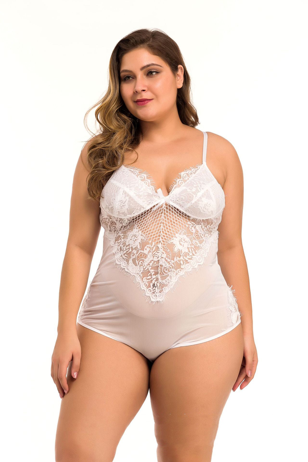 One-piece Lace Curvy women