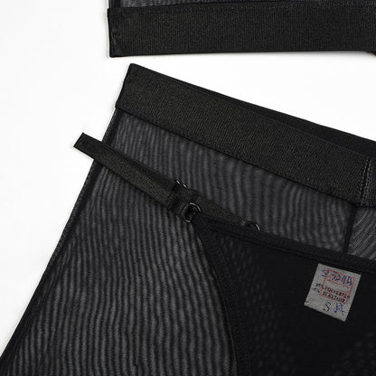 Ensemble trois pièces transparent