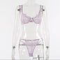 Ensemble de lingerie en dentelle avec soutien-gorge et culotte