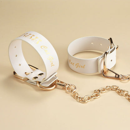 VIPXXX WHITE Bondage et discipline Menottes Menottes pour les pieds