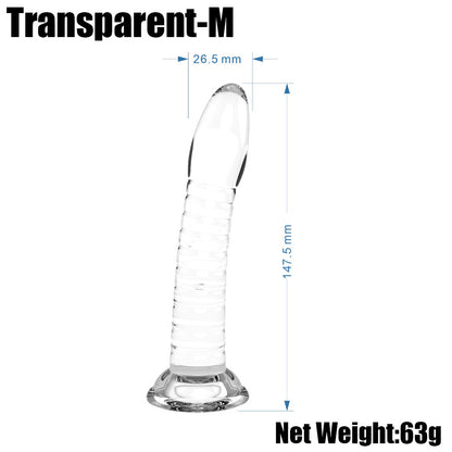 Transparent Jelly Crystal Massage Dildo