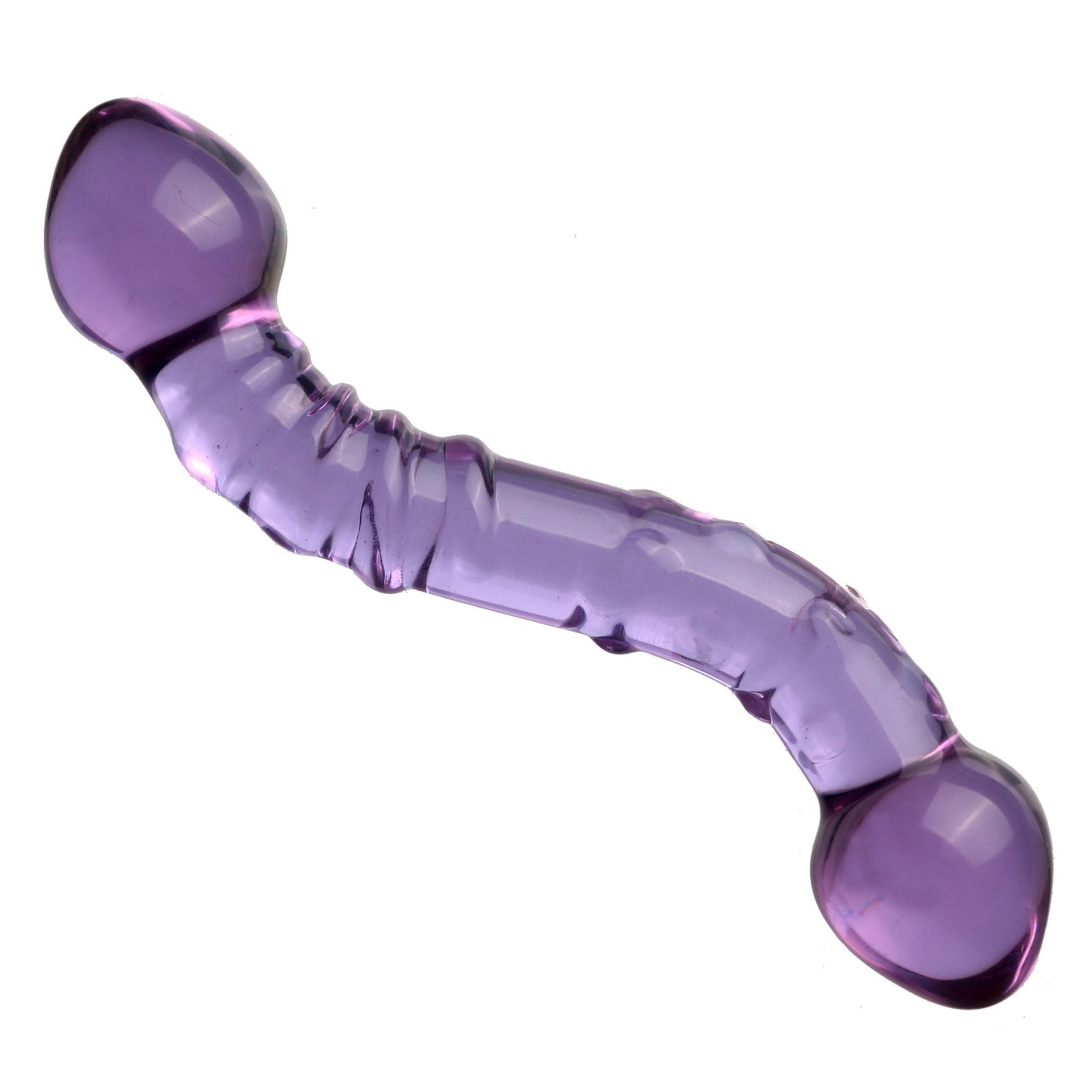 S Curved Transparent Glass Toy Double-headed For Women