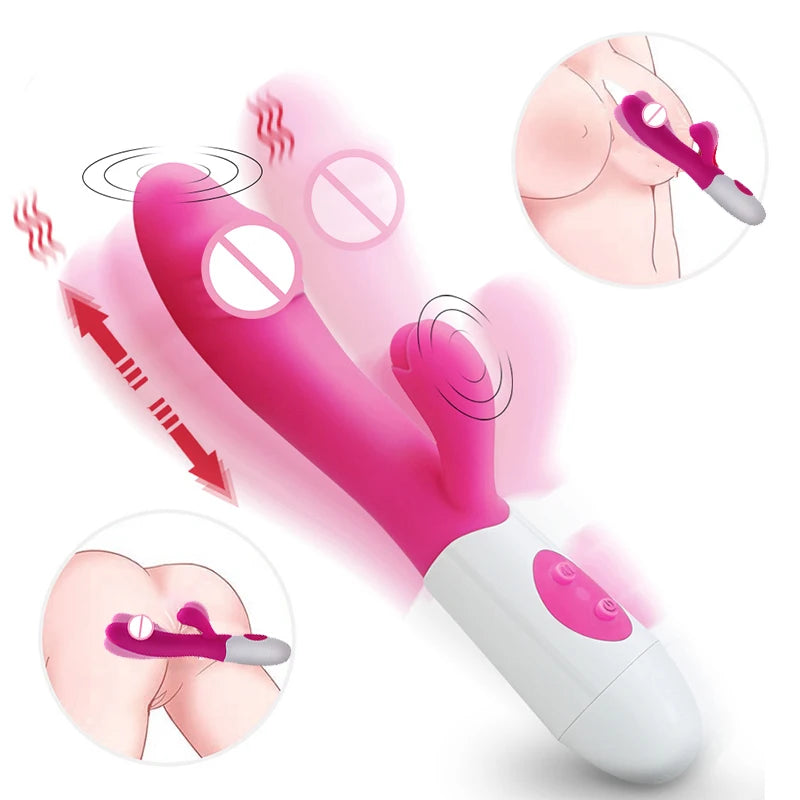 3 In 1 Double Duty Dildo Vibration Masturbator