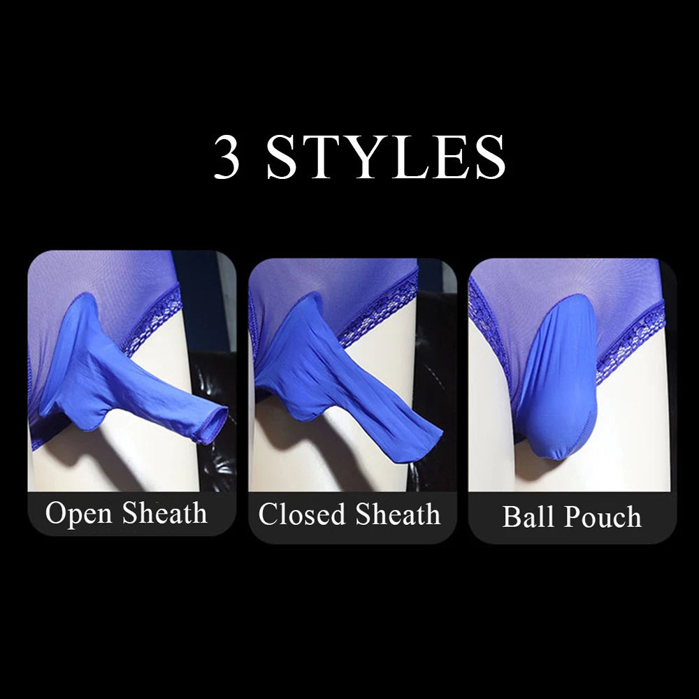 Sous-vêtements sexy transparents sans coutures, string transparent