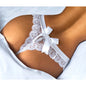 String sexy en dentelle avec culotte taille basse papillon