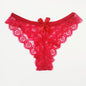 String sexy en dentelle avec culotte taille basse papillon