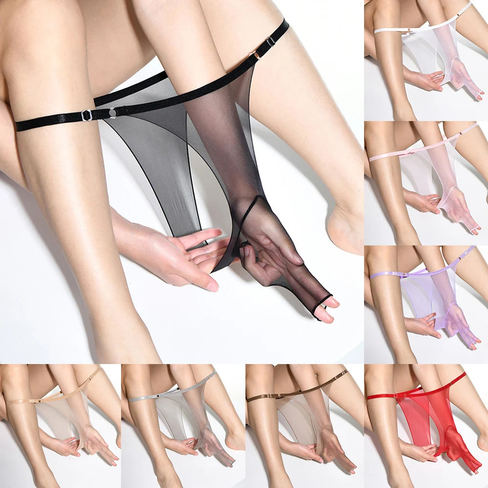 Sous-vêtements sexy transparents sans coutures, string transparent