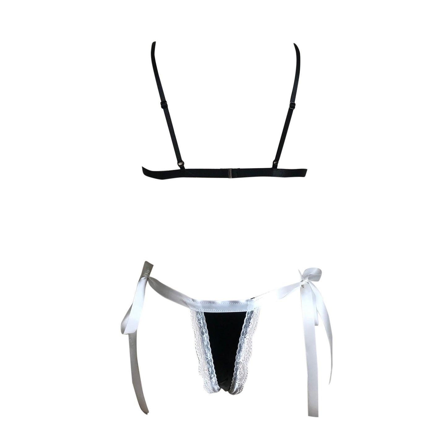 LUXXX Patent Leather Maid Jumpsuit